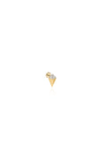 Taşlı Dörtgen Tragus Altın Piercing - O'an Jewelry