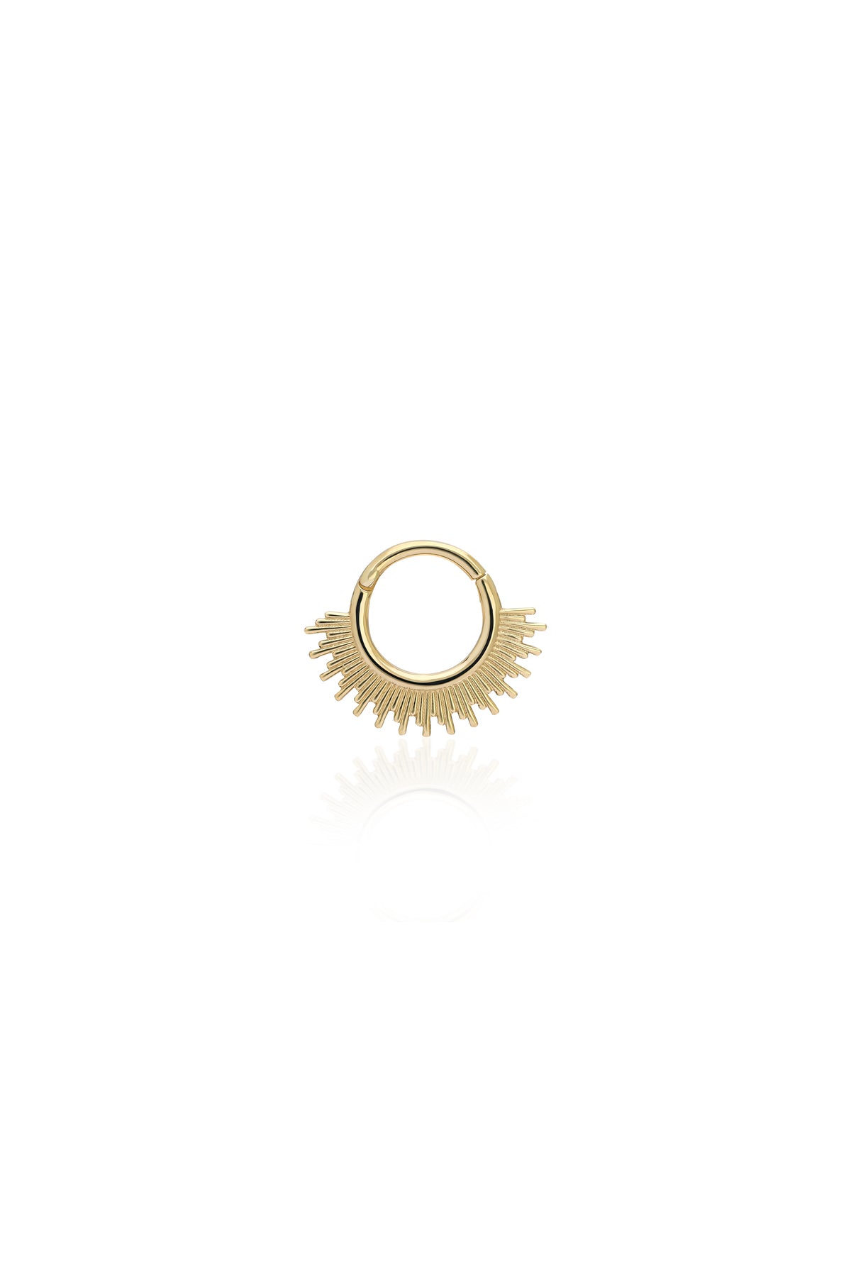 Çubuklu Halka Helix Altın Piercing - O'an Jewelry