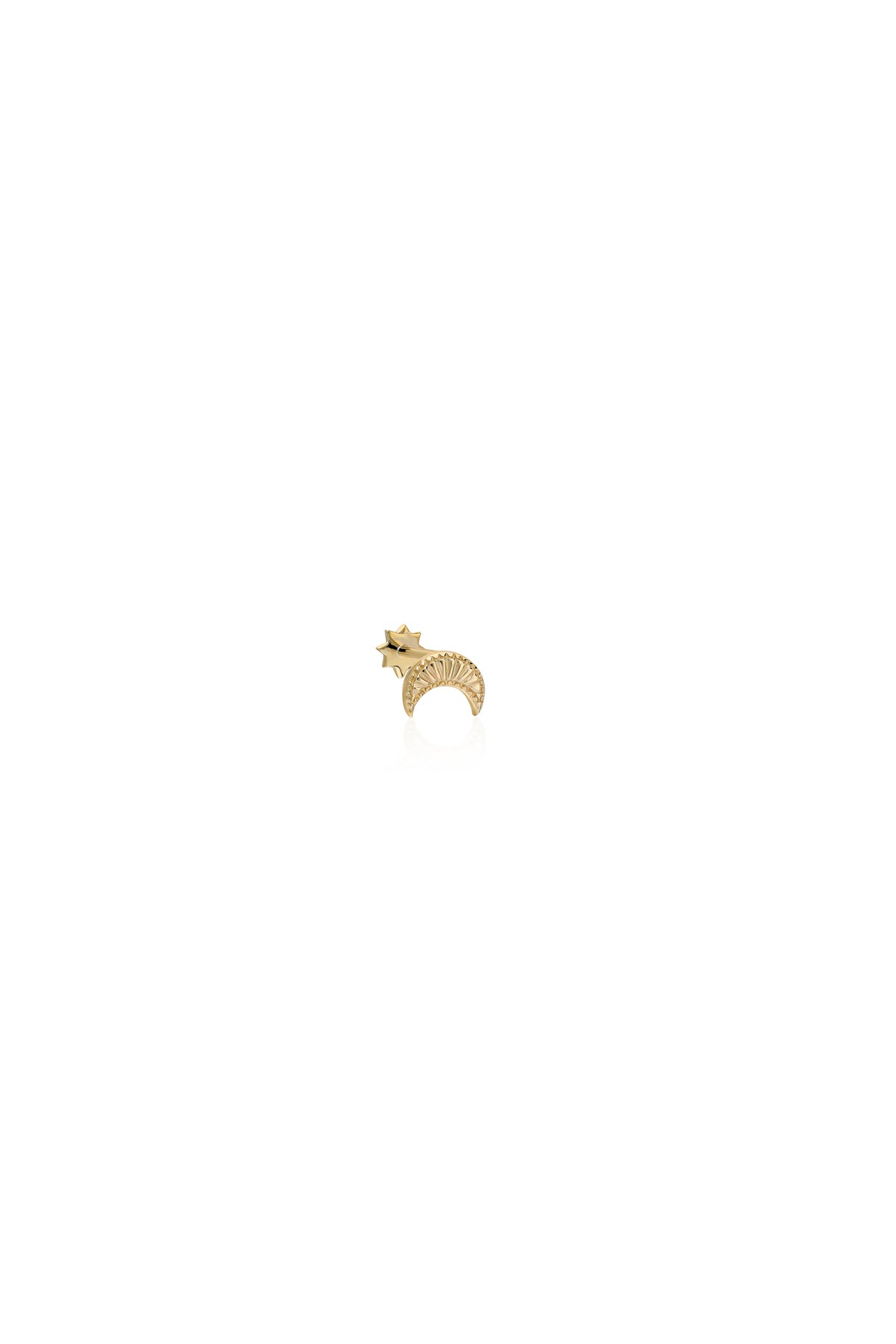 Kalemli Ay Altın Piercing - O'an Jewelry