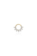 Taşlı Halka Helix Altın Piercing - O'an Jewelry