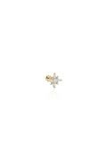 Taşlı Kutup Yıldızı Altın Piercing - O'an Jewelry