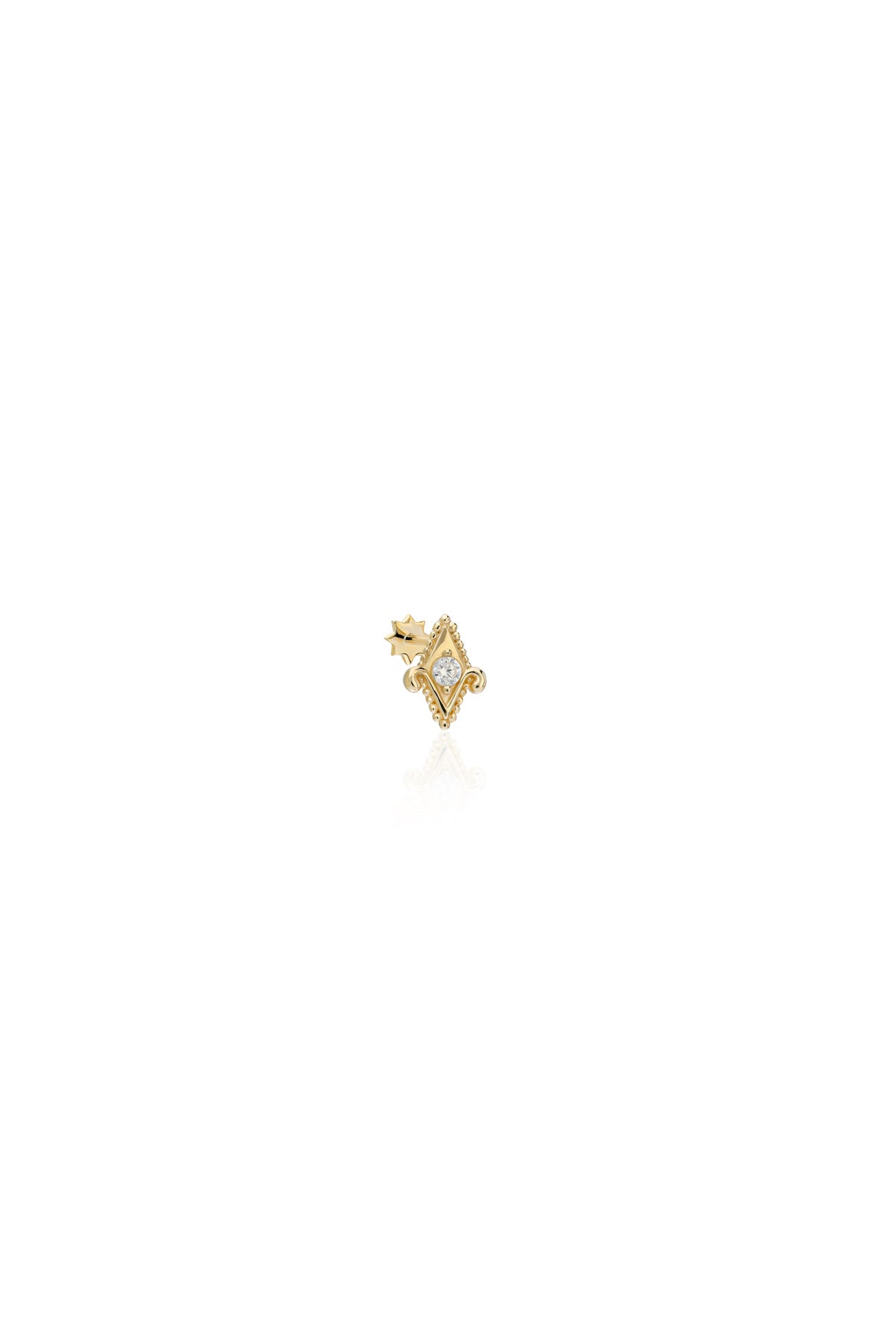 Vintage Model Tragus Altın Piercing - O'an Jewelry