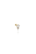 Baget Taşlı Tragus Altın Piercing - O'an Jewelry