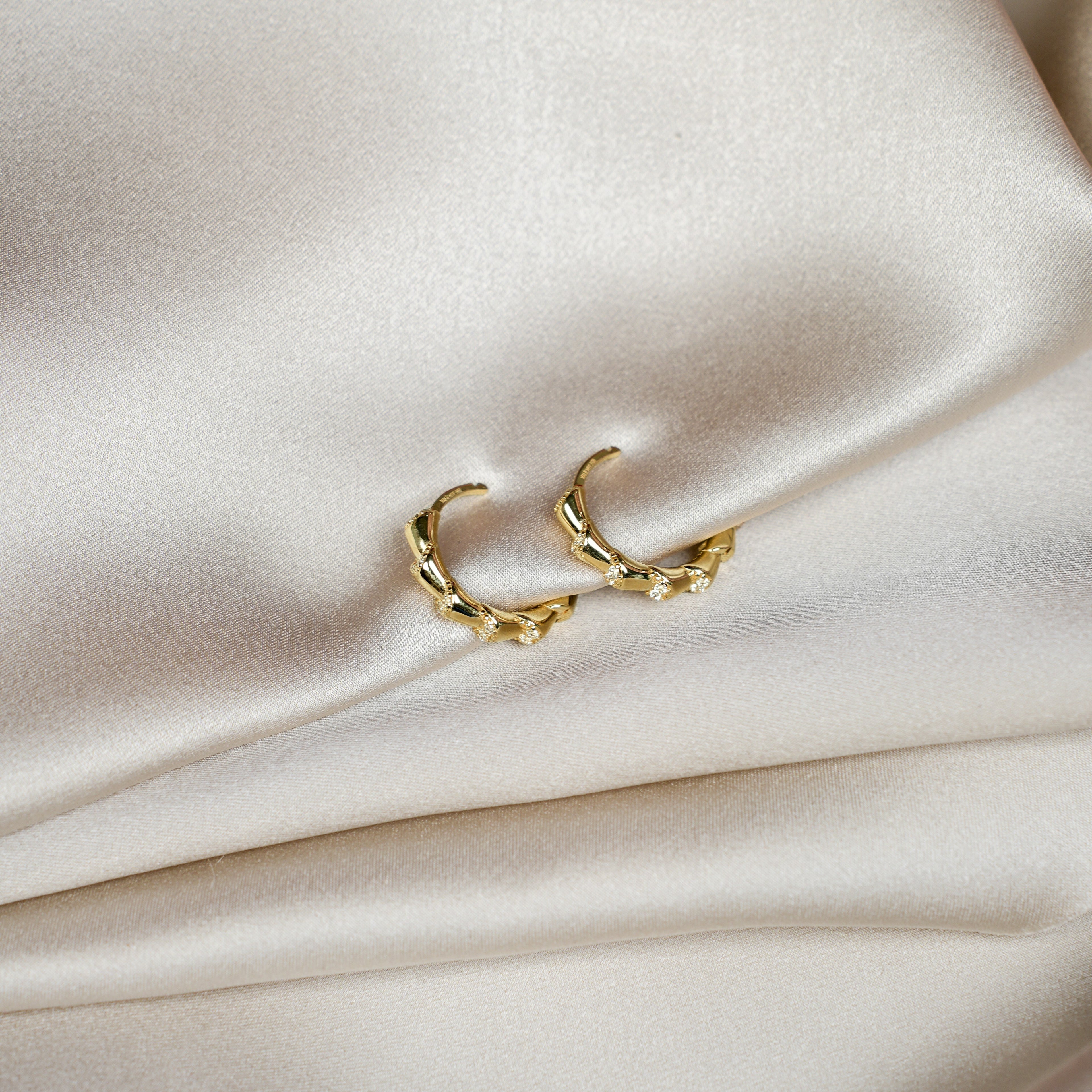 Viper Taşlı Küpe - O'an Jewelry