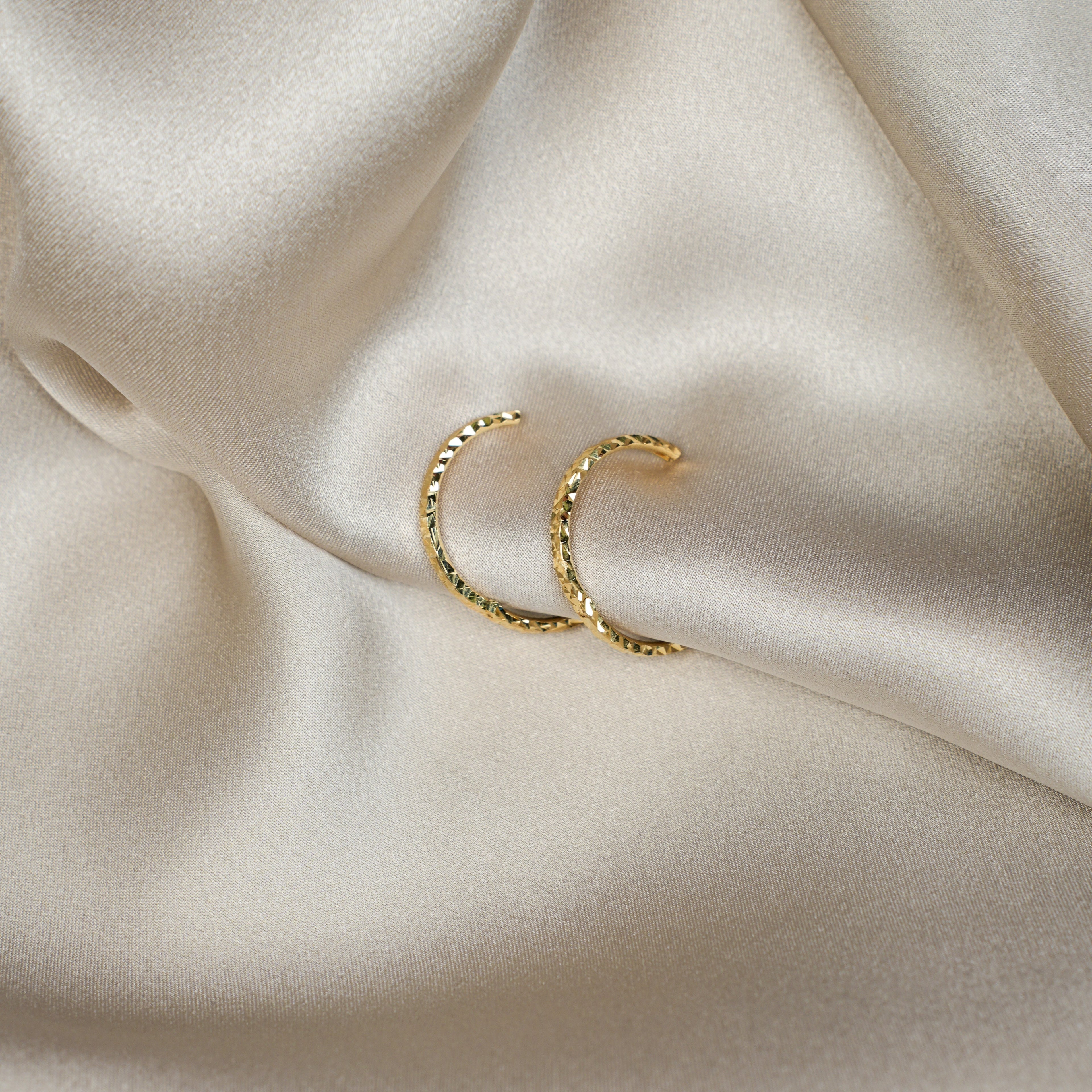 Facet Sade Küpe - O'an Jewelry