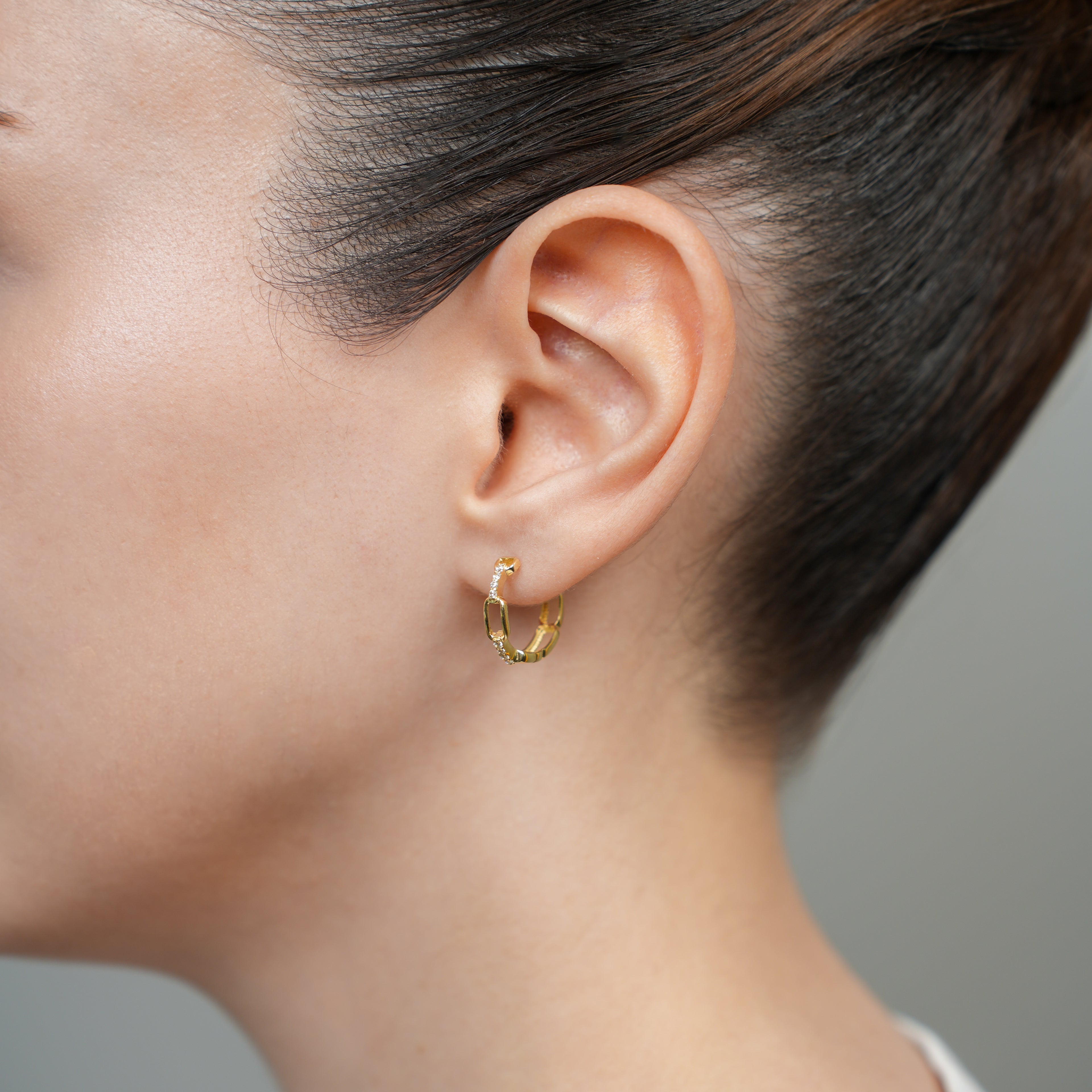 Link Taşlı Küpe - O'an Jewelry