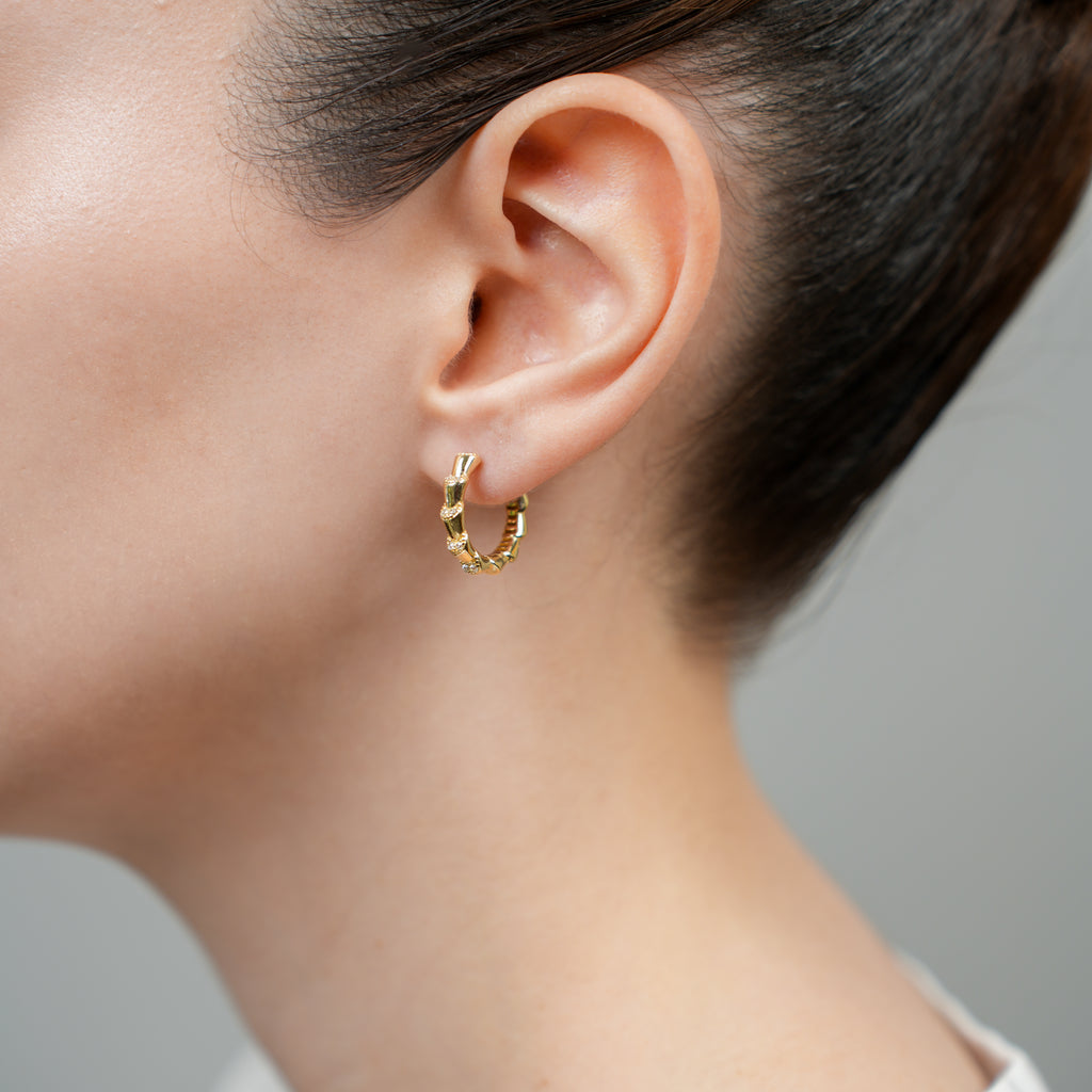 Viper Taşlı Küpe - O'an Jewelry