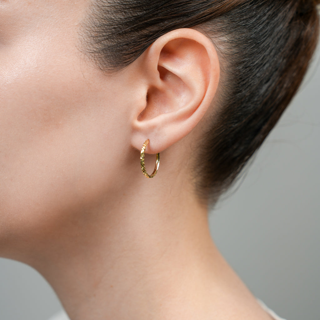 Facet Sade Küpe - O'an Jewelry