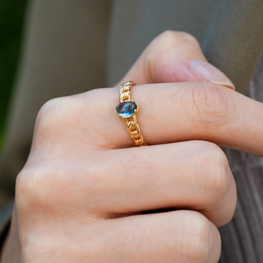 Azure Zincir Yüzük - O'an Jewelry