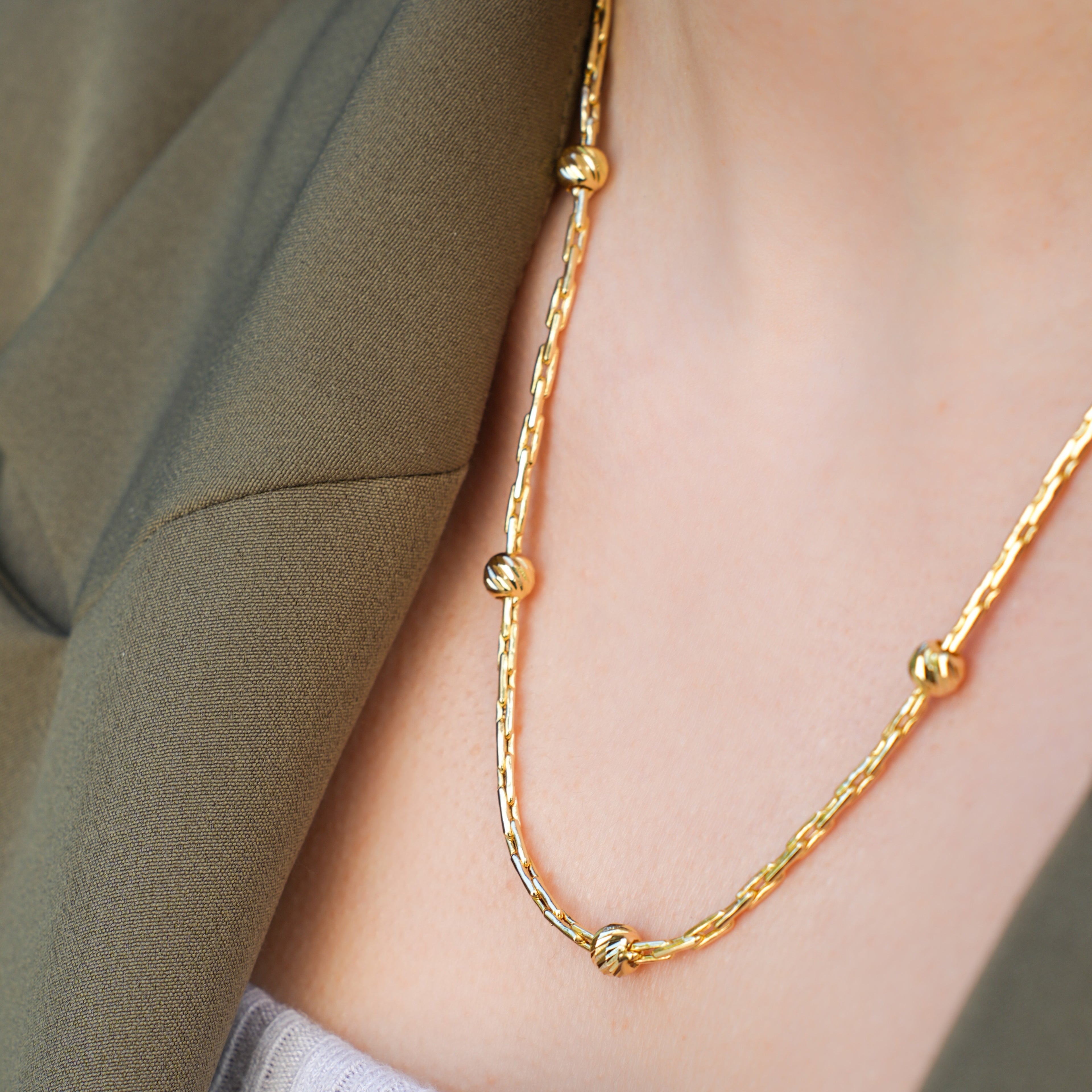 Dorika Toplu Altın Kolye - O'an Jewelry