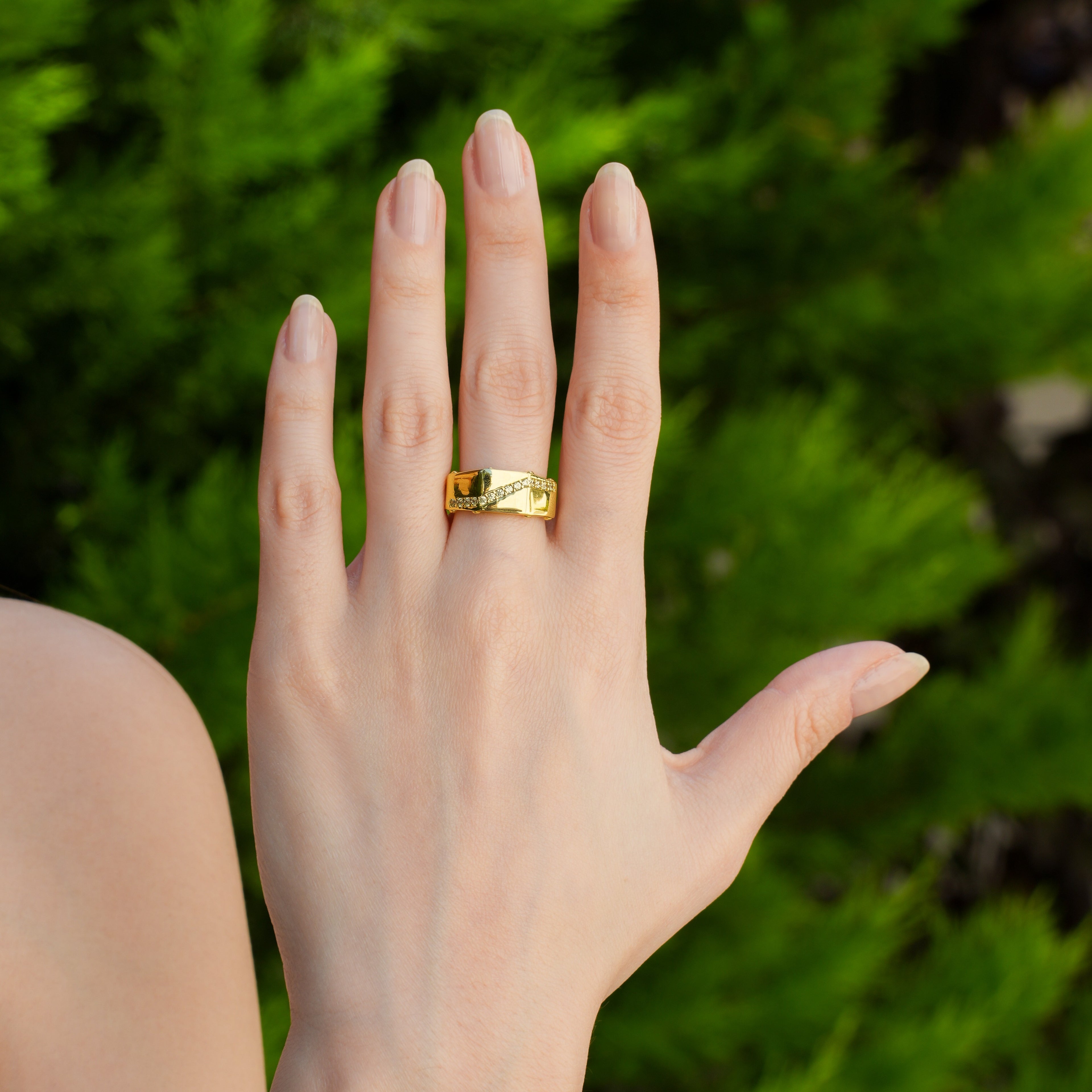 Taşlı Prizma Yüzük - O'an Jewelry