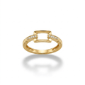 Dikdörtgen Çerçeve Altın Yüzük - O'an Jewelry
