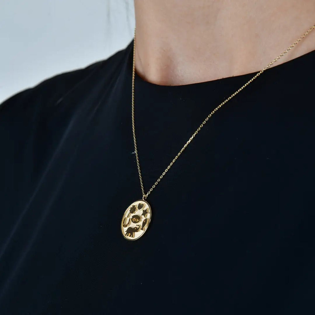 Yuvarlak Şans Kolye - O'an Jewelry