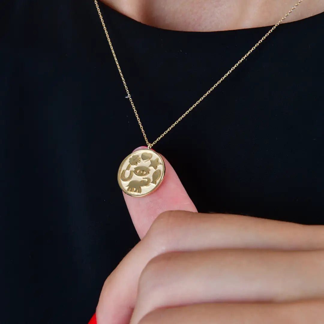Yuvarlak Şans Kolye - O'an Jewelry