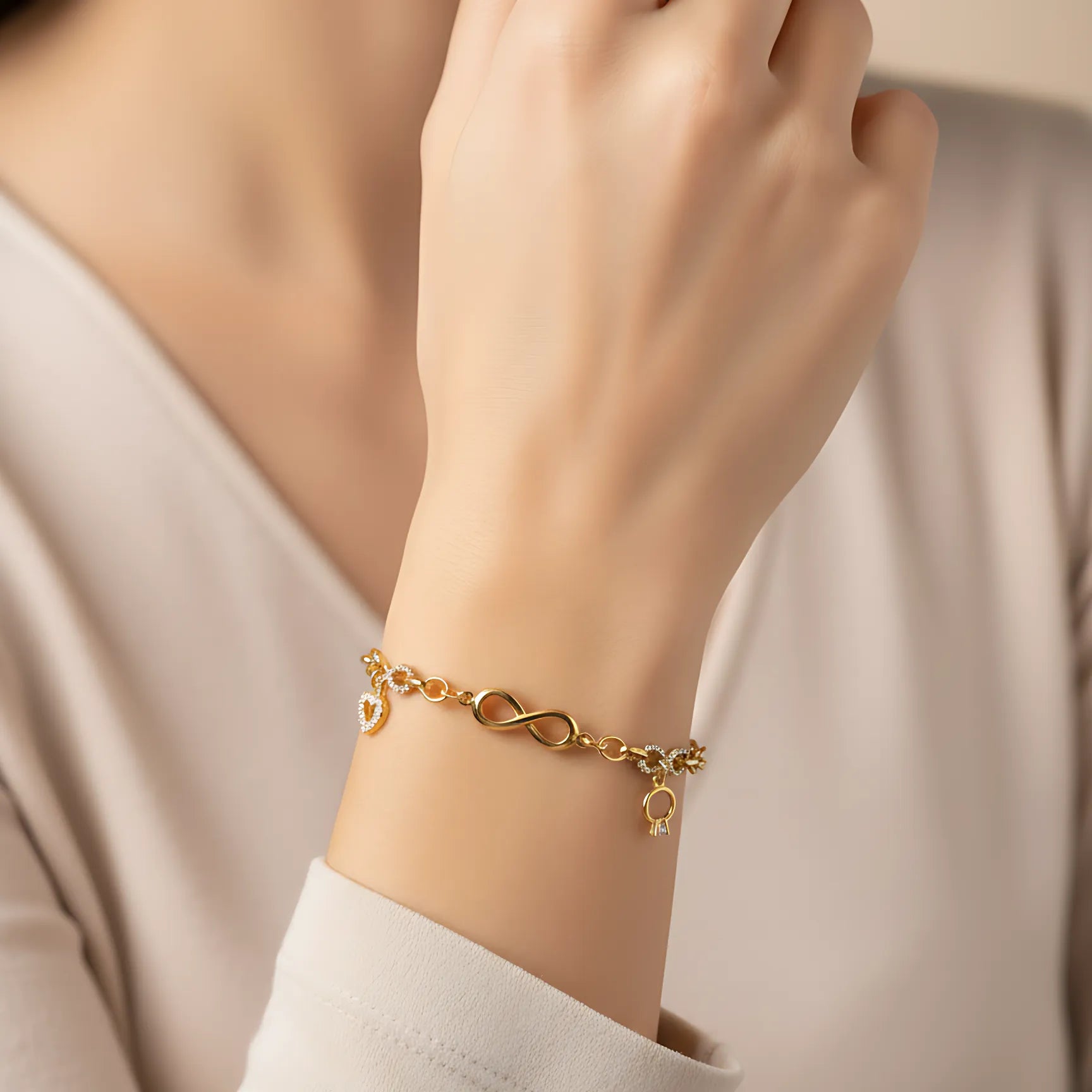 Sonsuzluk Charm Zincir Bileklik - O'an Jewelry