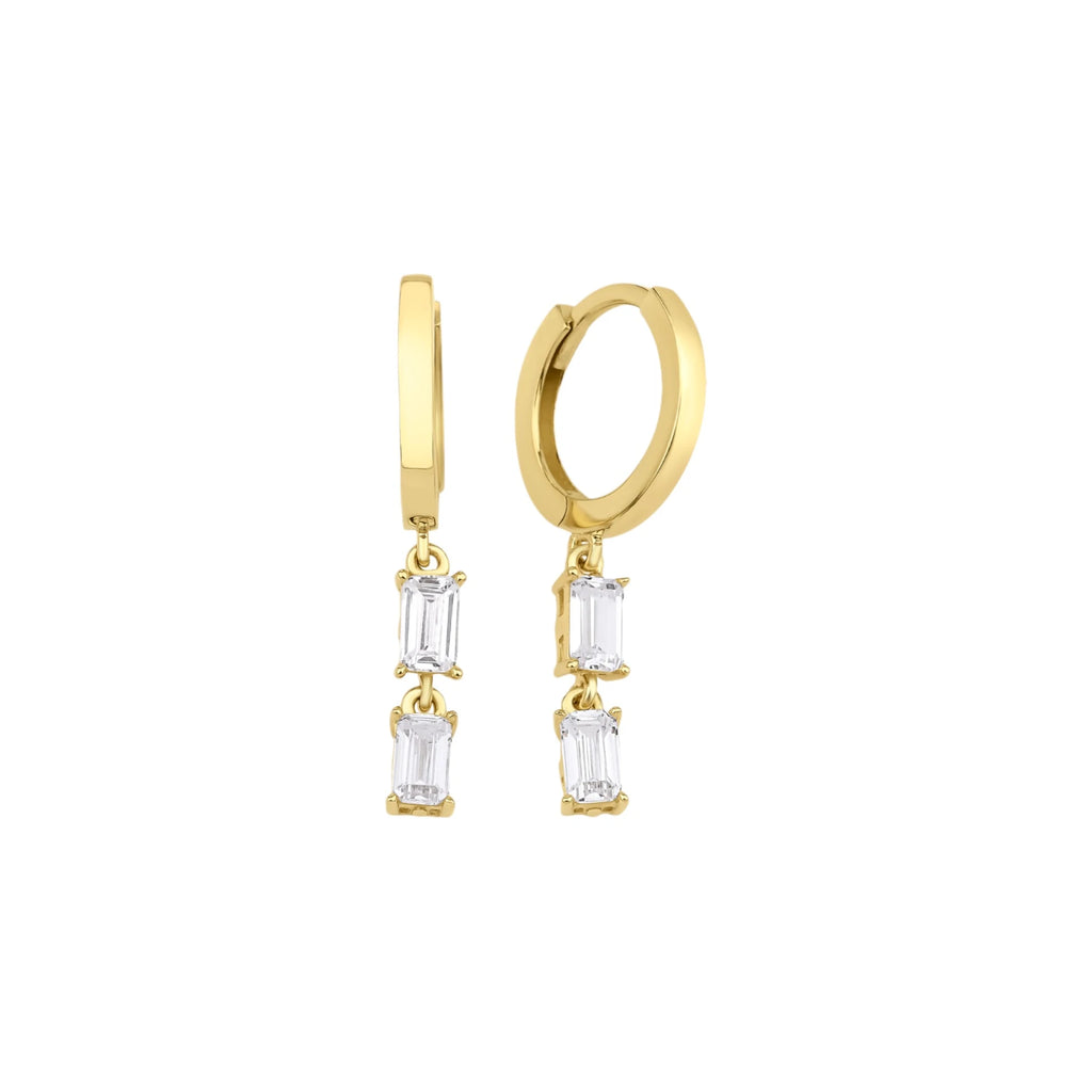 Baget Kesim Taşlı Küpe - O'an Jewelry