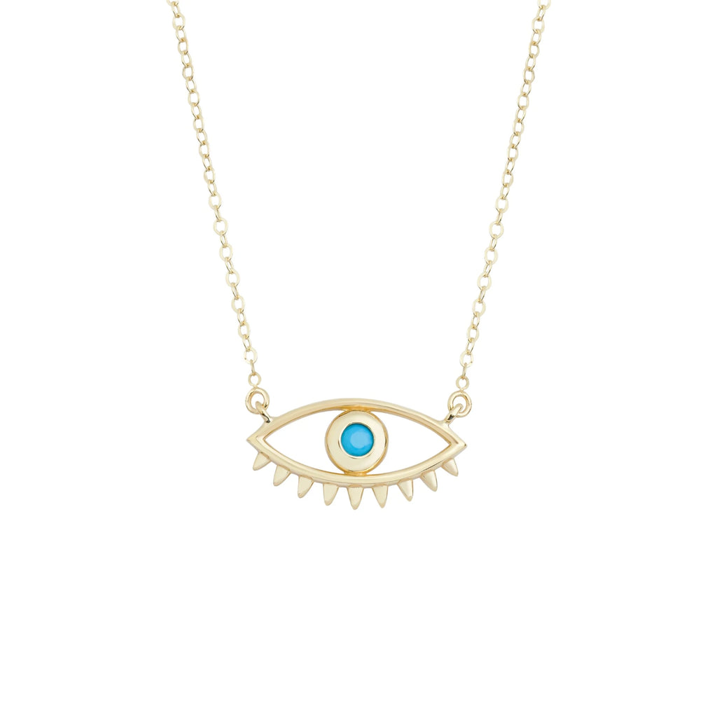 Mavi Boncuklu Göz Kolye - O'an Jewelry