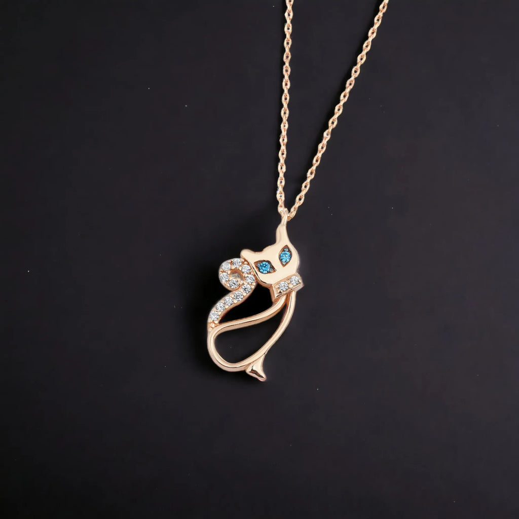Minimal Kedi Kolye - O'an Jewelry