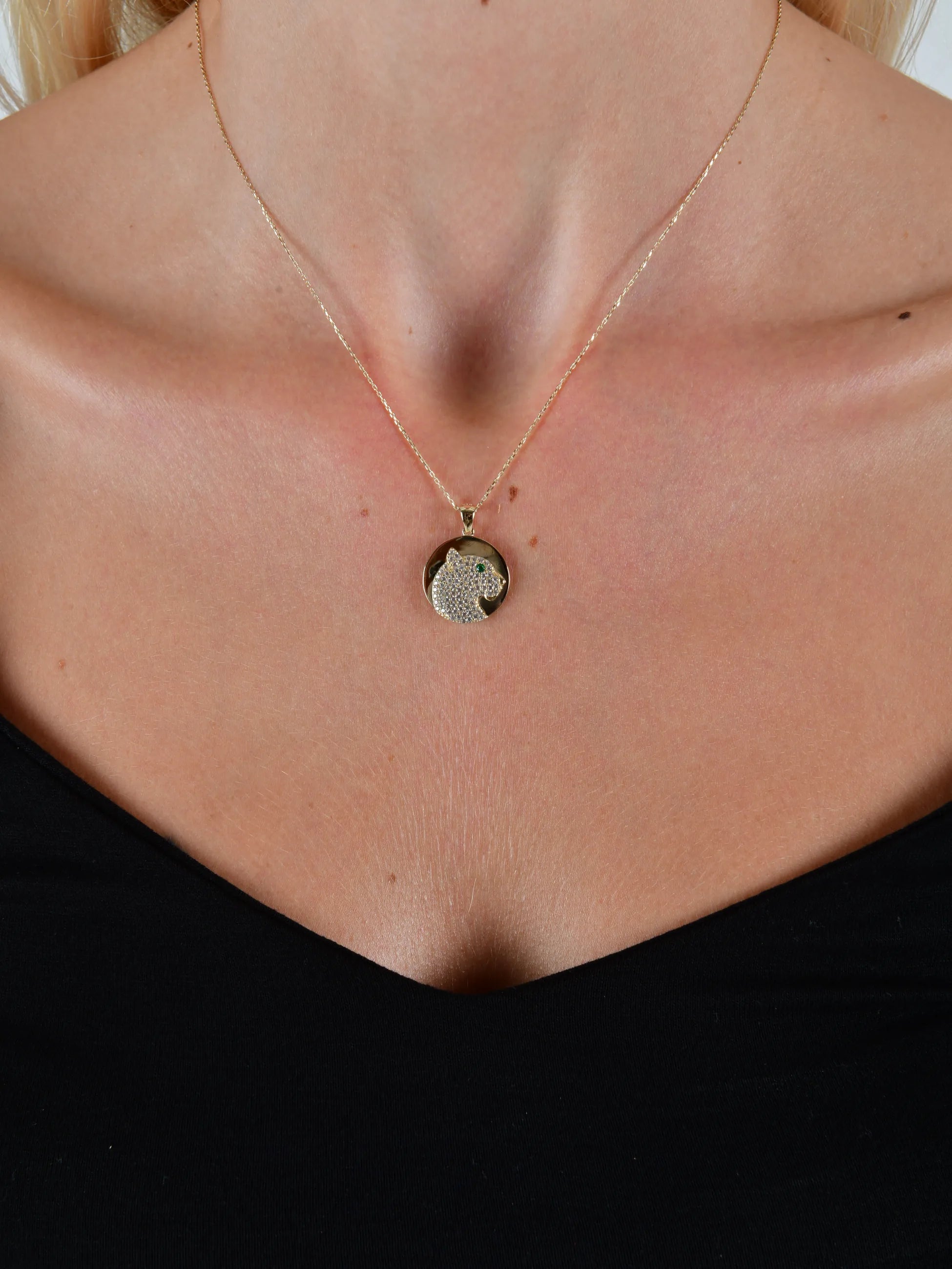 Taşlı Panter Kolye - O'an Jewelry