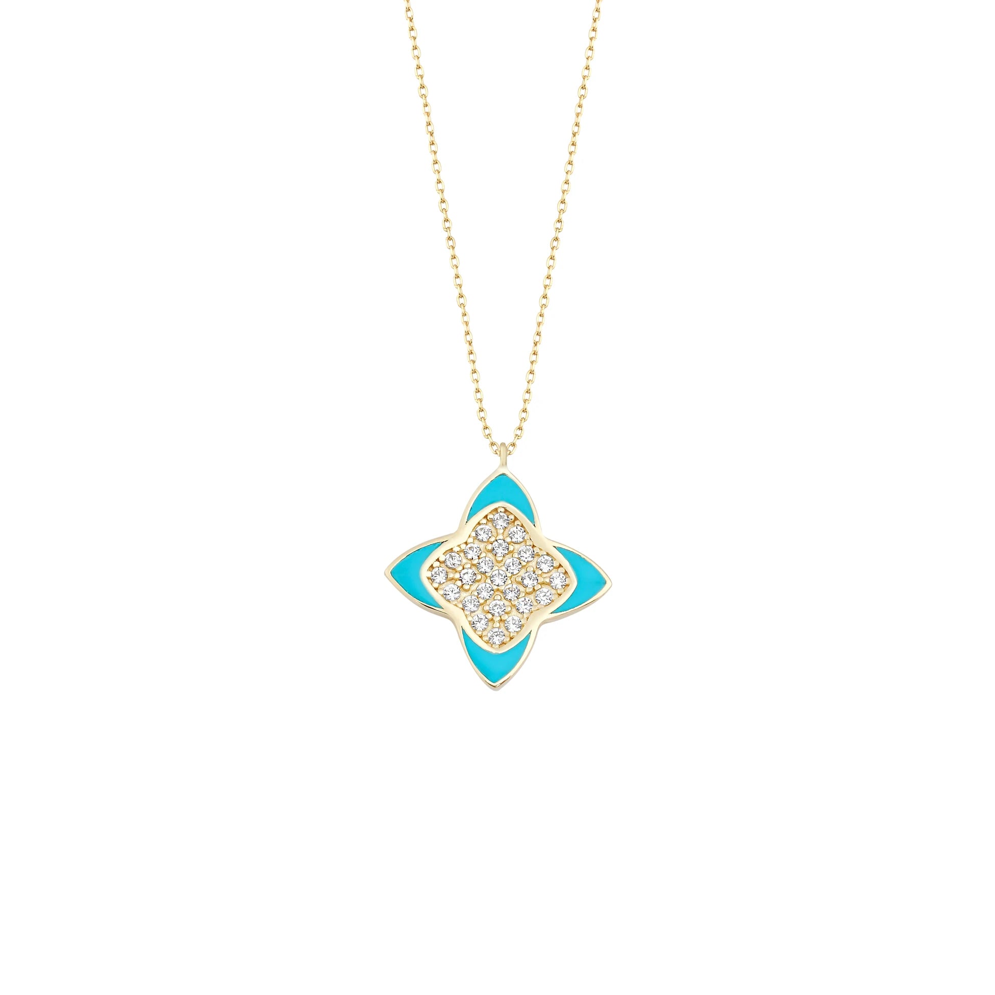 Mineli Geometrik Kolye - O'an Jewelry