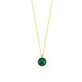 Yuvarlak Malahit Kolye - O'an Jewelry