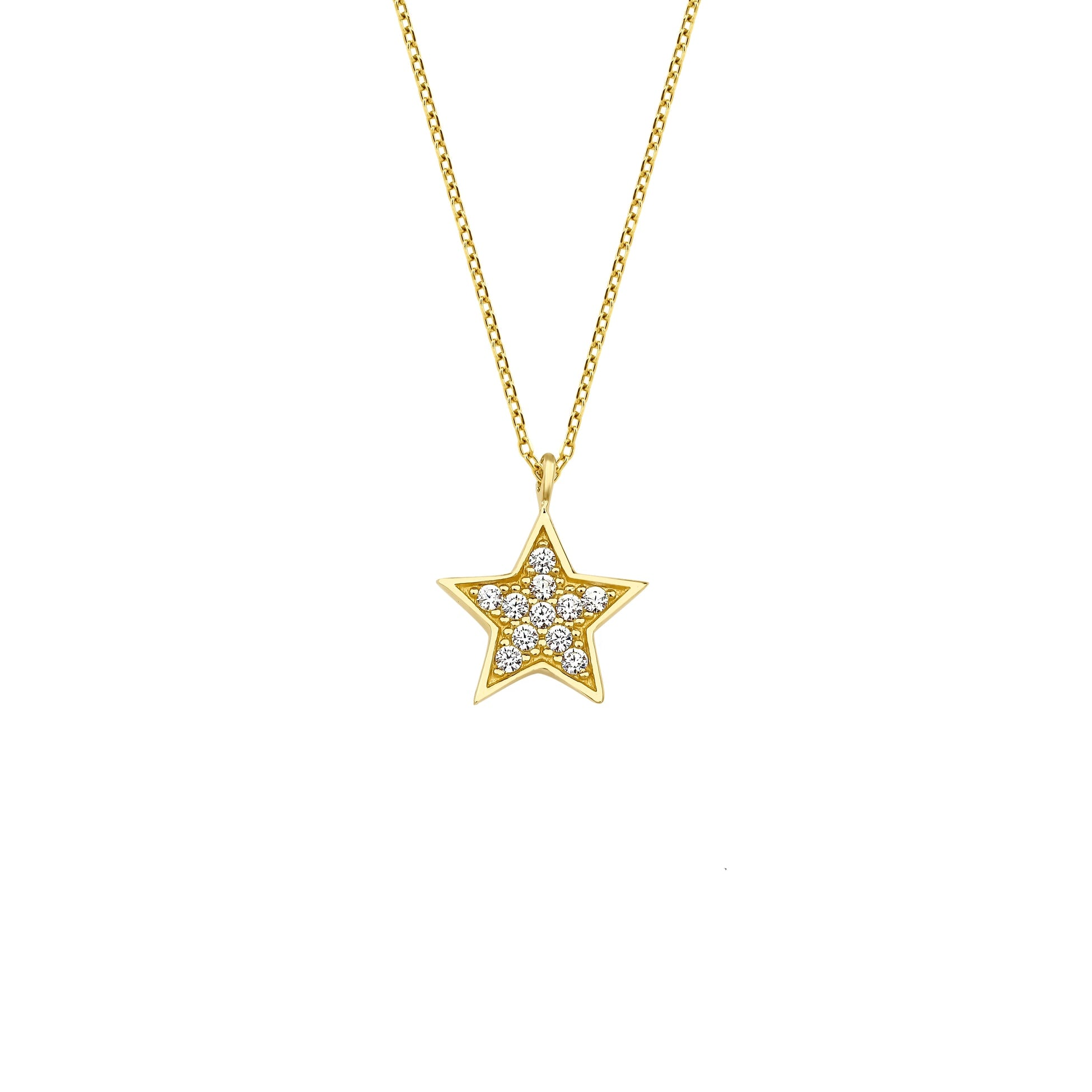 Minimal Taşlı Yıldız Kolye - O'an Jewelry