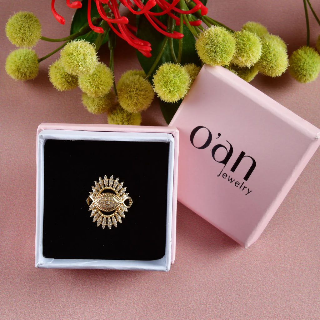 Gözlü Güneş Yüzük - O'an Jewelry