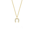 Minimal Taşlı At Nalı Kolye - O'an Jewelry