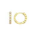 Taşlı Halka Küpe - O'an Jewelry