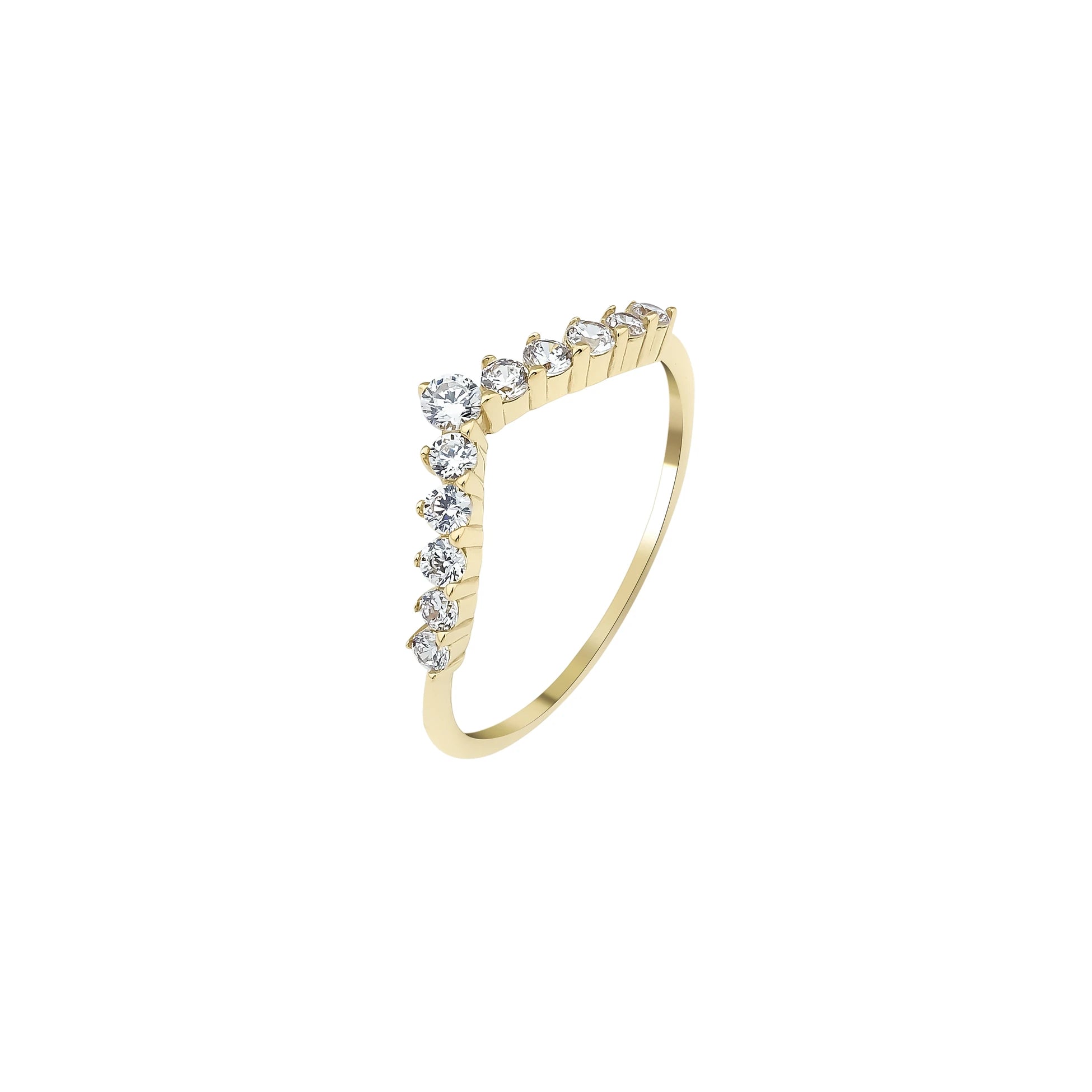 Minimal Taşlı Zarif Yüzük - O'an Jewelry