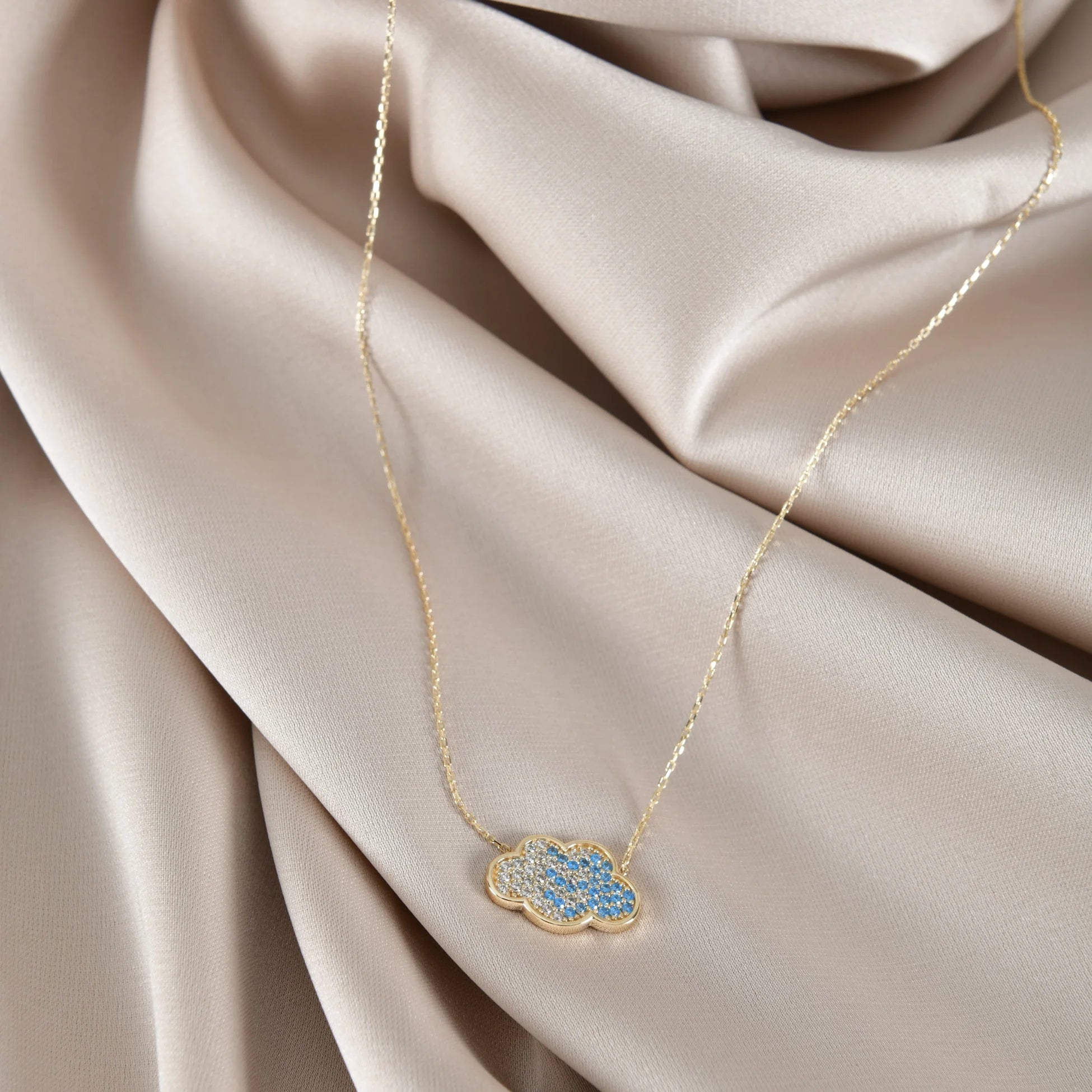 Taşlı Bulut Kolye - O'an Jewelry