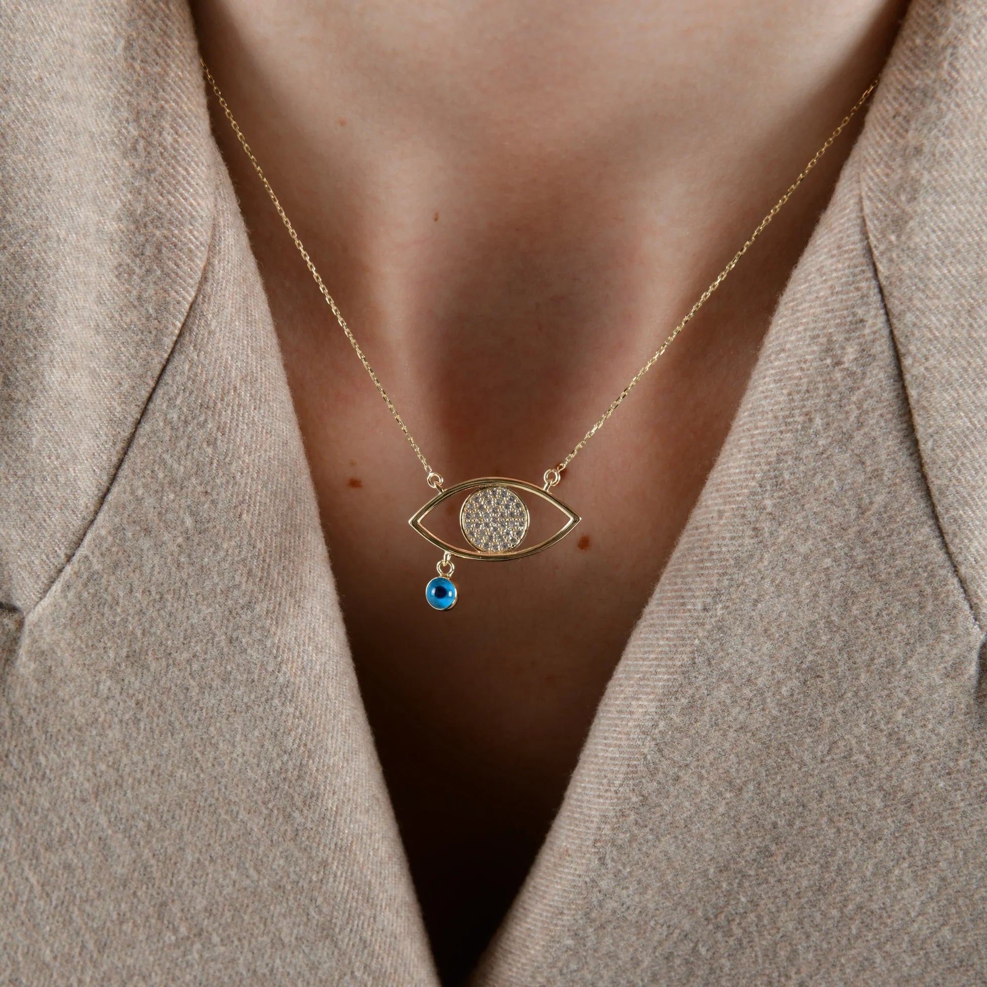 Sallantılı Göz Kolye - O'an Jewelry