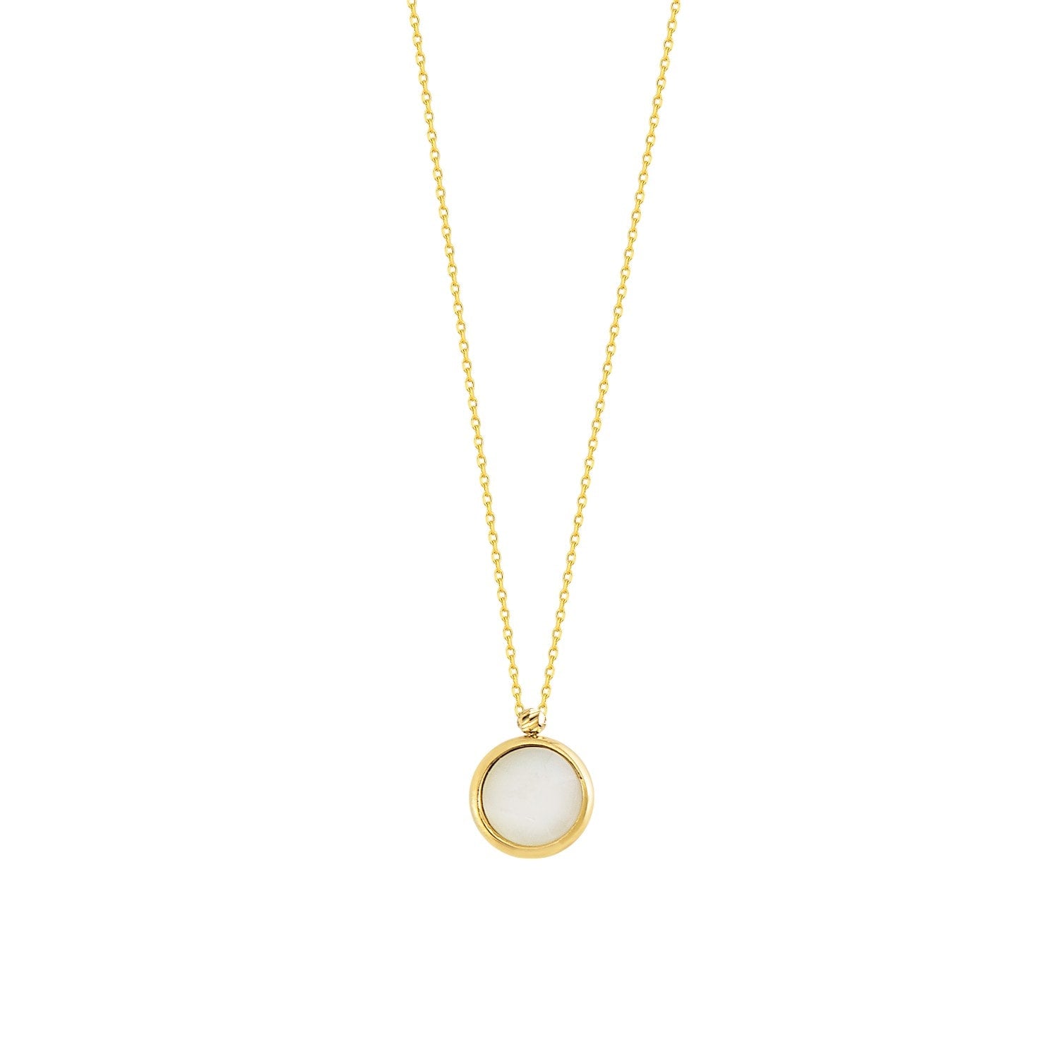 Yuvarlak Sedef Kolye - O'an Jewelry