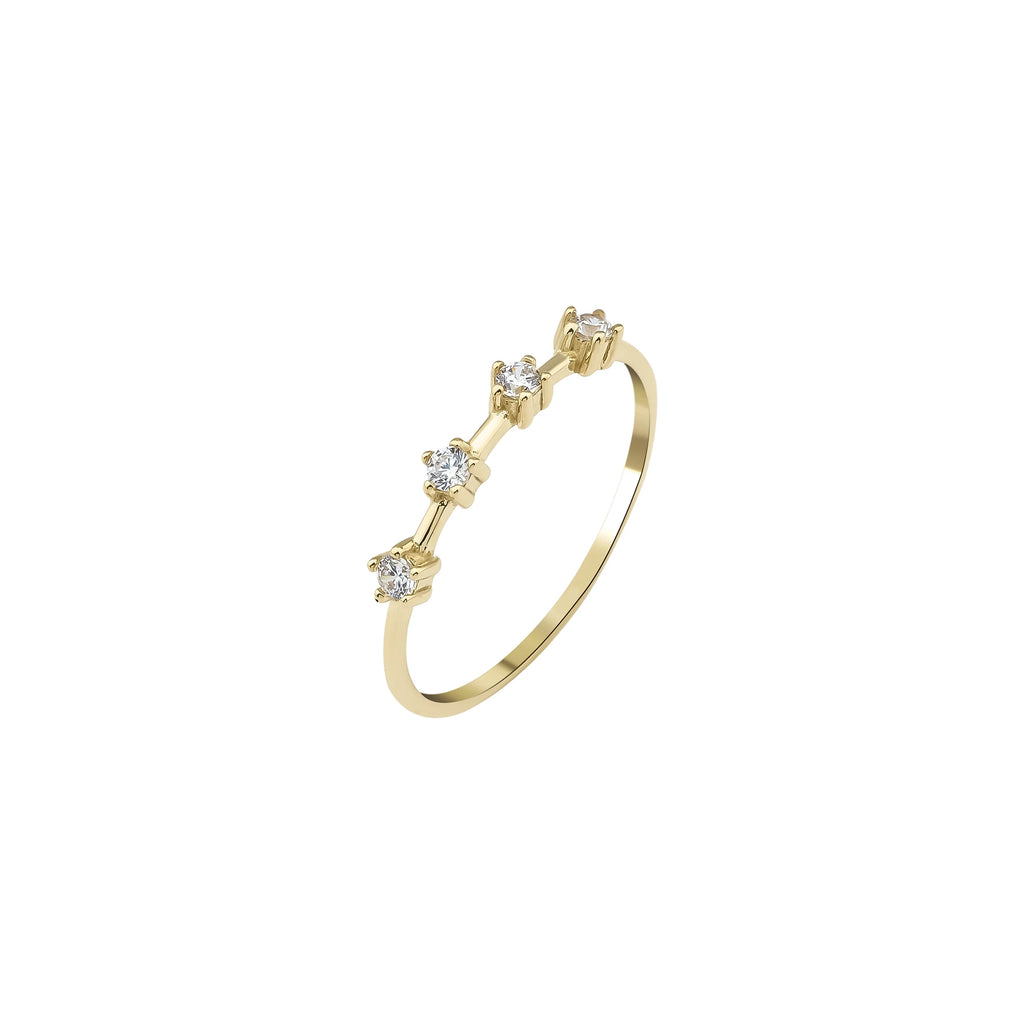 Minimal Taşlı Yüzük - O'an Jewelry