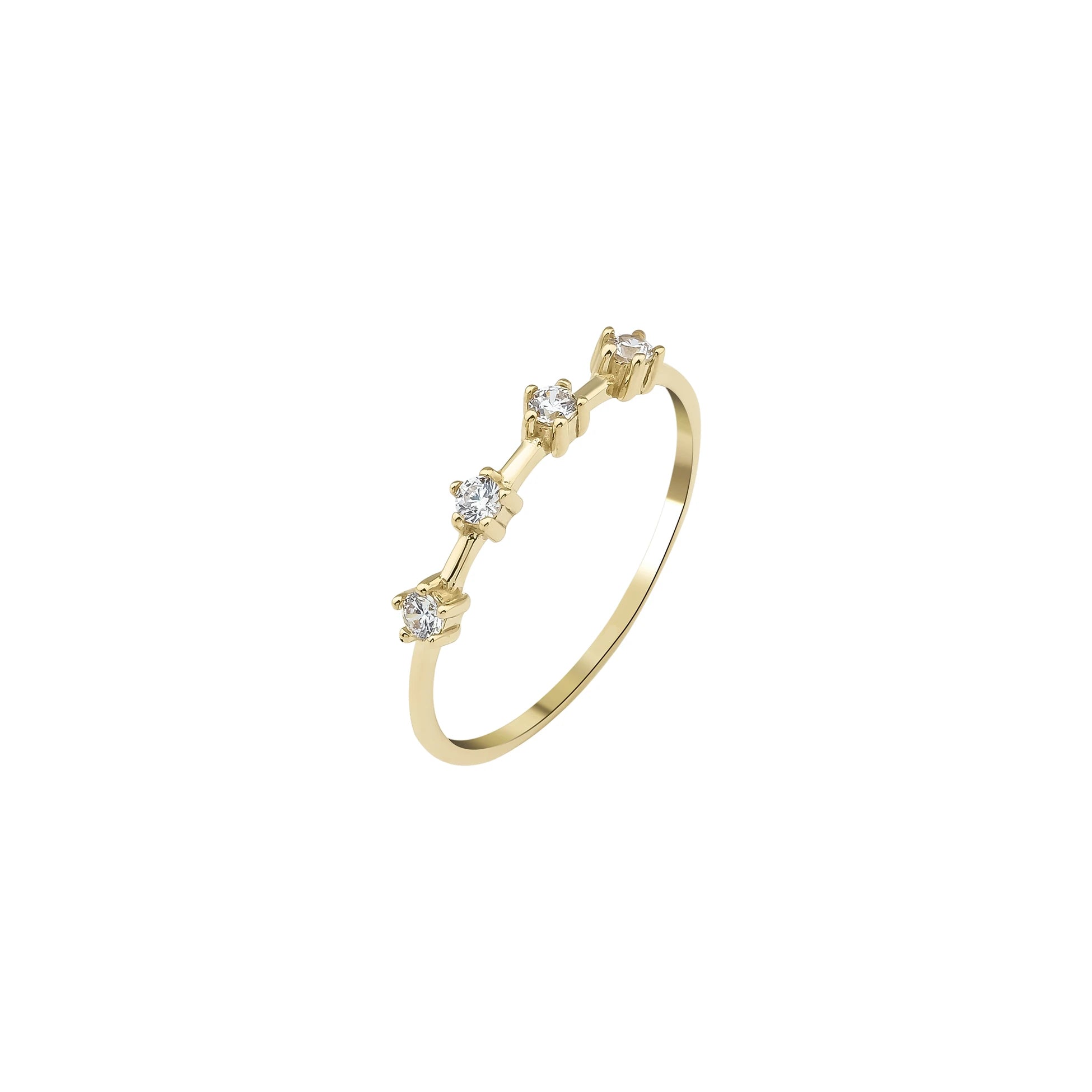 Minimal Taşlı Yüzük - O'an Jewelry
