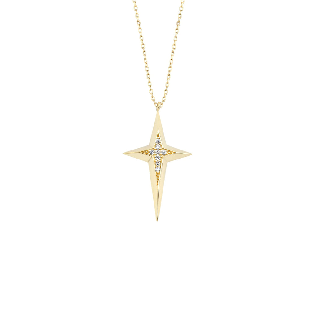 Taşlı Kutup Yıldızı Kolye - O'an Jewelry