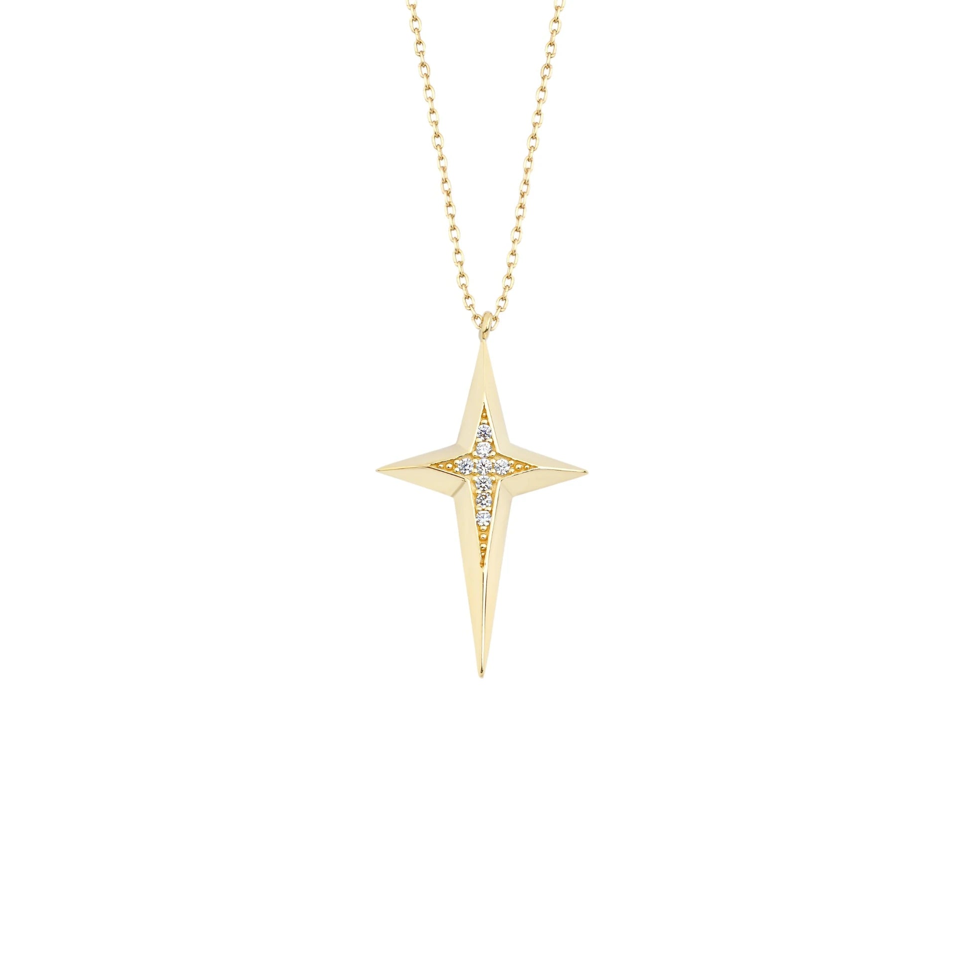 Taşlı Kutup Yıldızı Kolye - O'an Jewelry