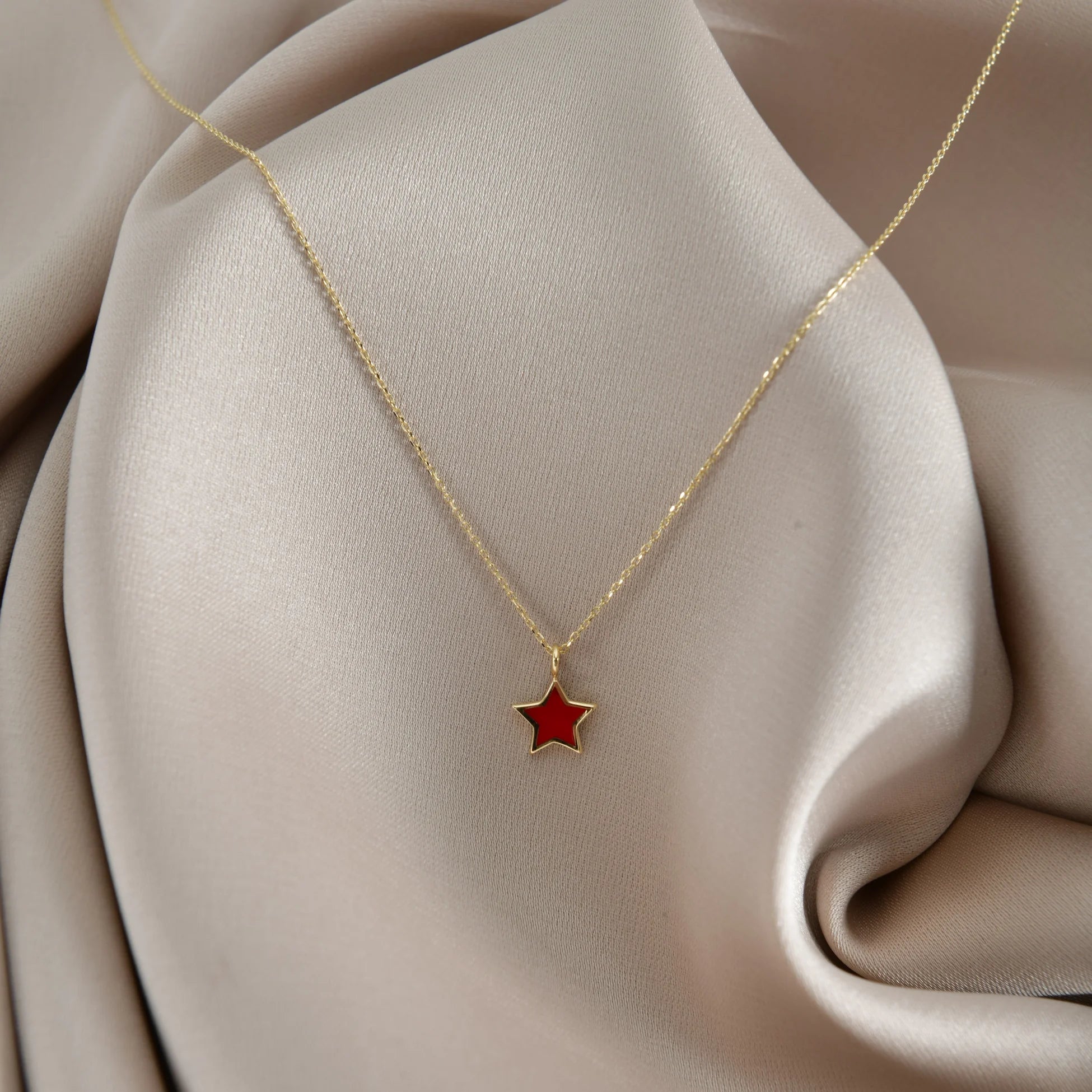 Minimal Mineli Yıldız Kolye - O'an Jewelry