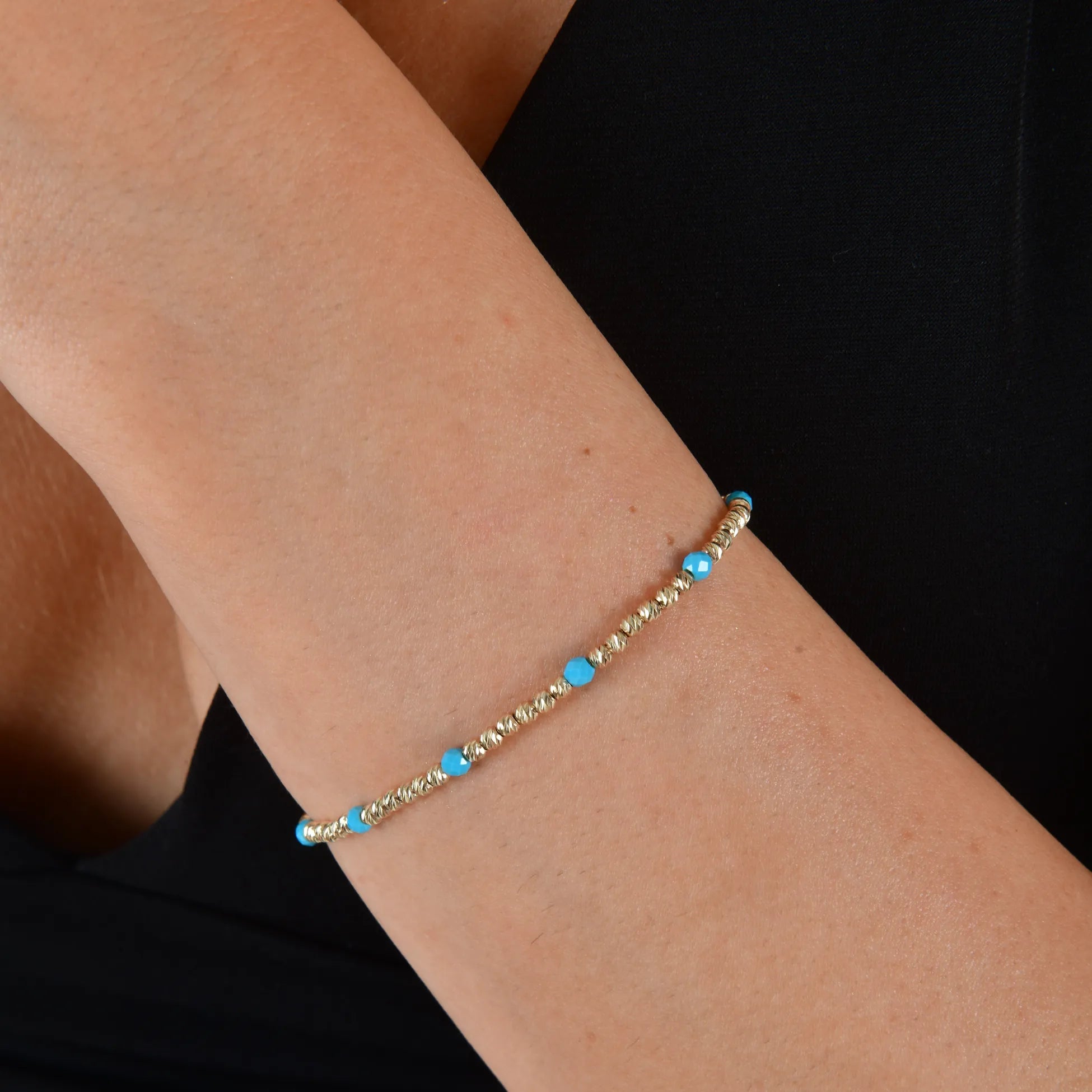 Firuze Taşlı Dorika Toplu Bileklik - O'an Jewelry