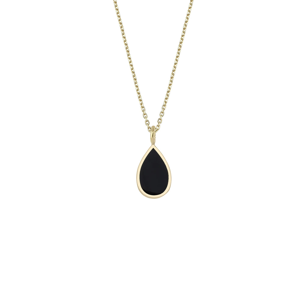 Minimal Mineli Damla Kolye - O'an Jewelry