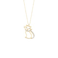 Taşlı Kedi Kolye - O'an Jewelry
