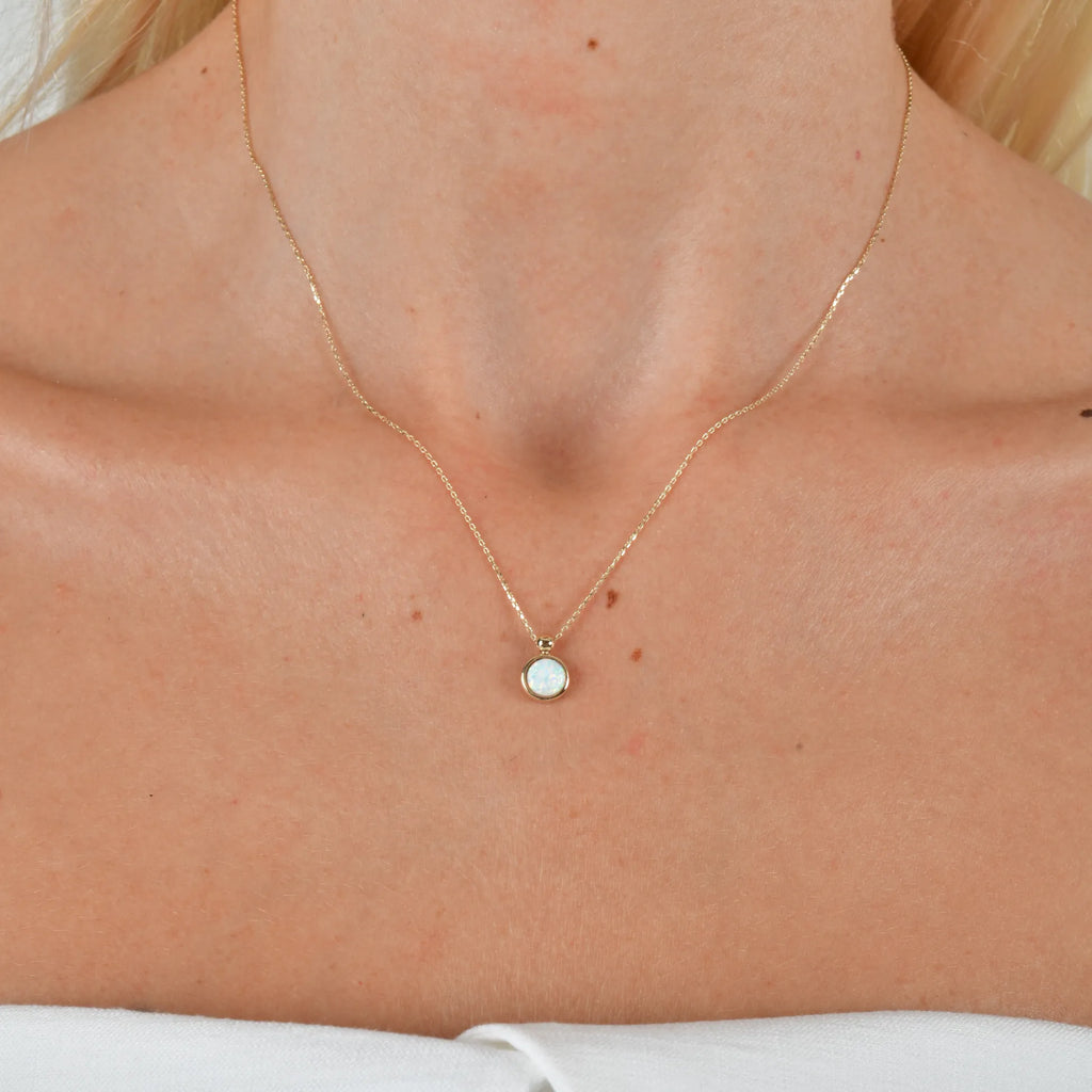 Opal Taşlı Kolye - O'an Jewelry