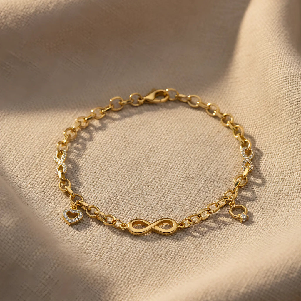 Sonsuzluk Charm Zincir Bileklik - O'an Jewelry