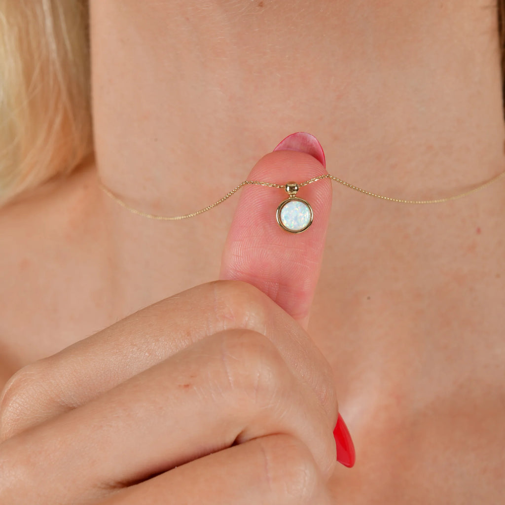 Opal Taşlı Kolye - O'an Jewelry