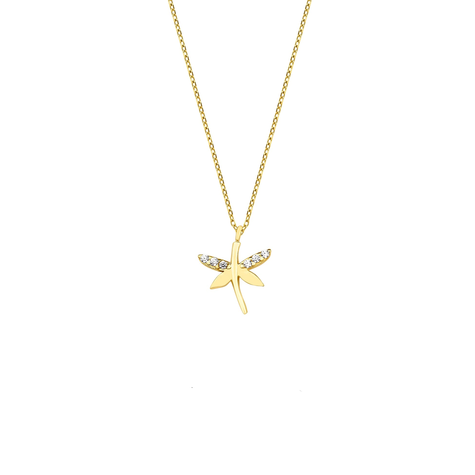 Minimal Taşlı Yusufçuk Kolye - O'an Jewelry