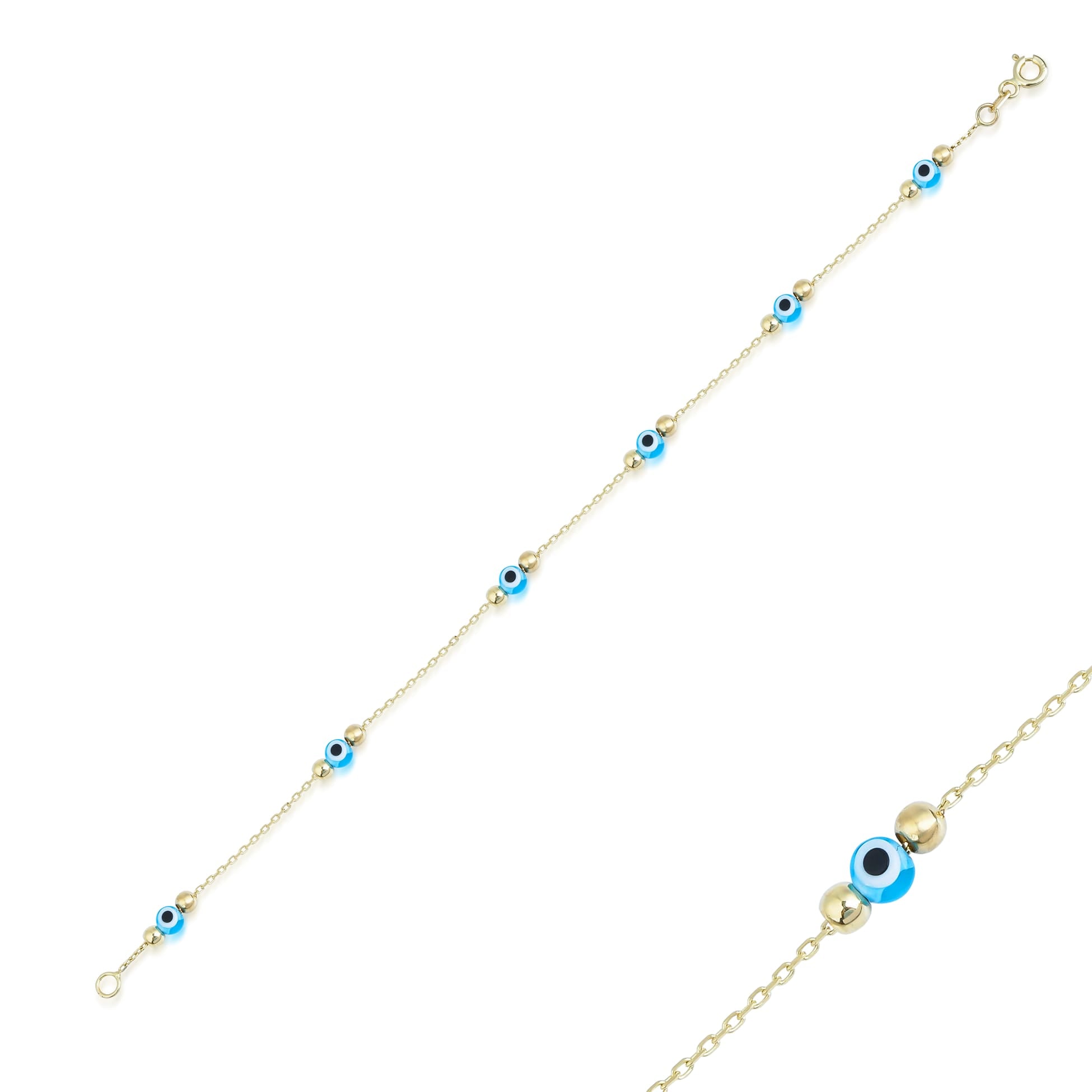 Minimal Göz Bileklik - O'an Jewelry