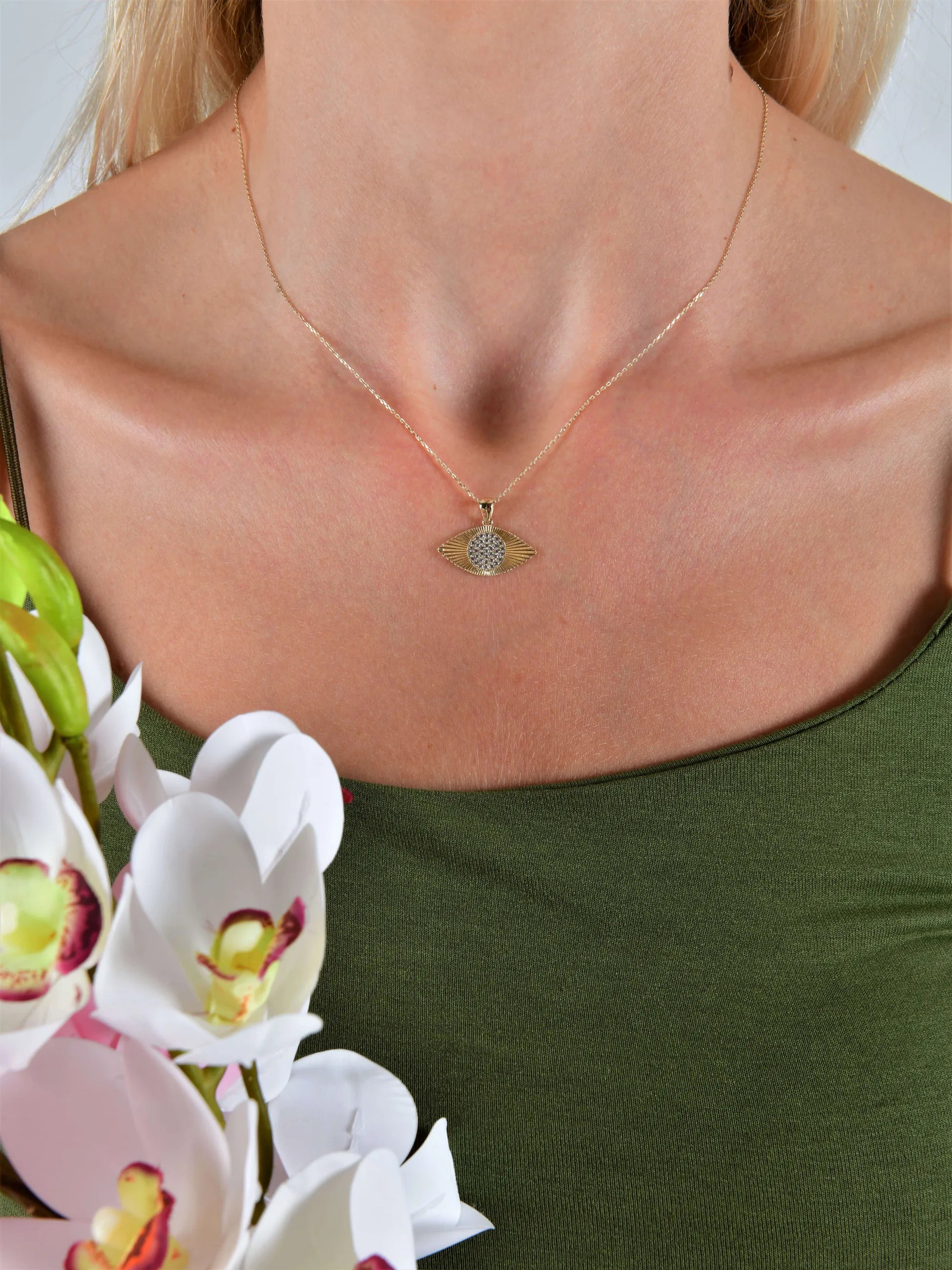 Göz Şekilli Kolye - O'an Jewelry