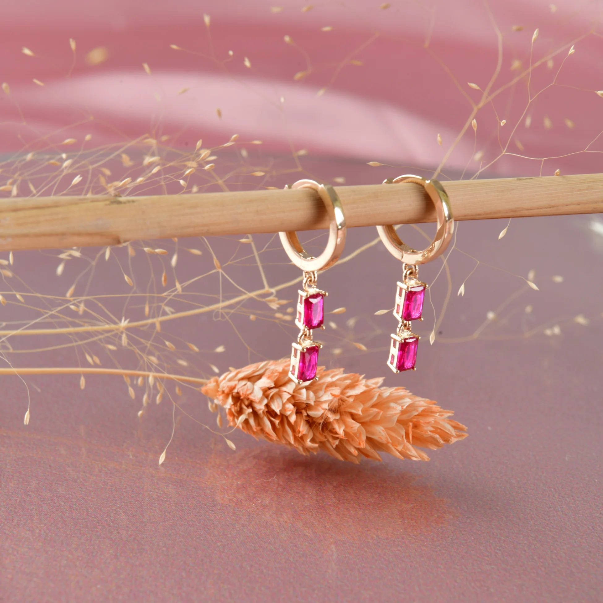 Yakut Küpe - O'an Jewelry