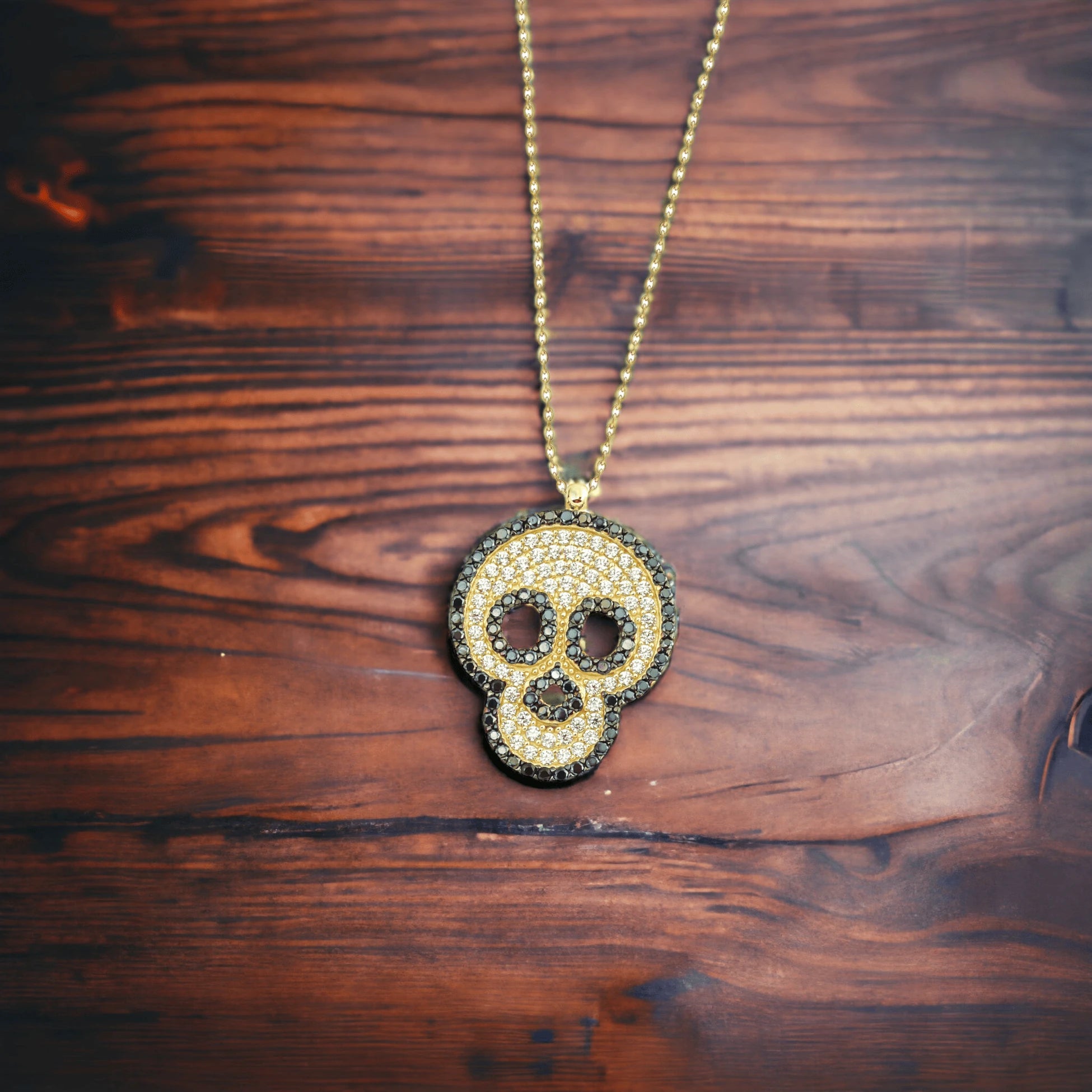 Taşlı Kurukafa Kolye - O'an Jewelry