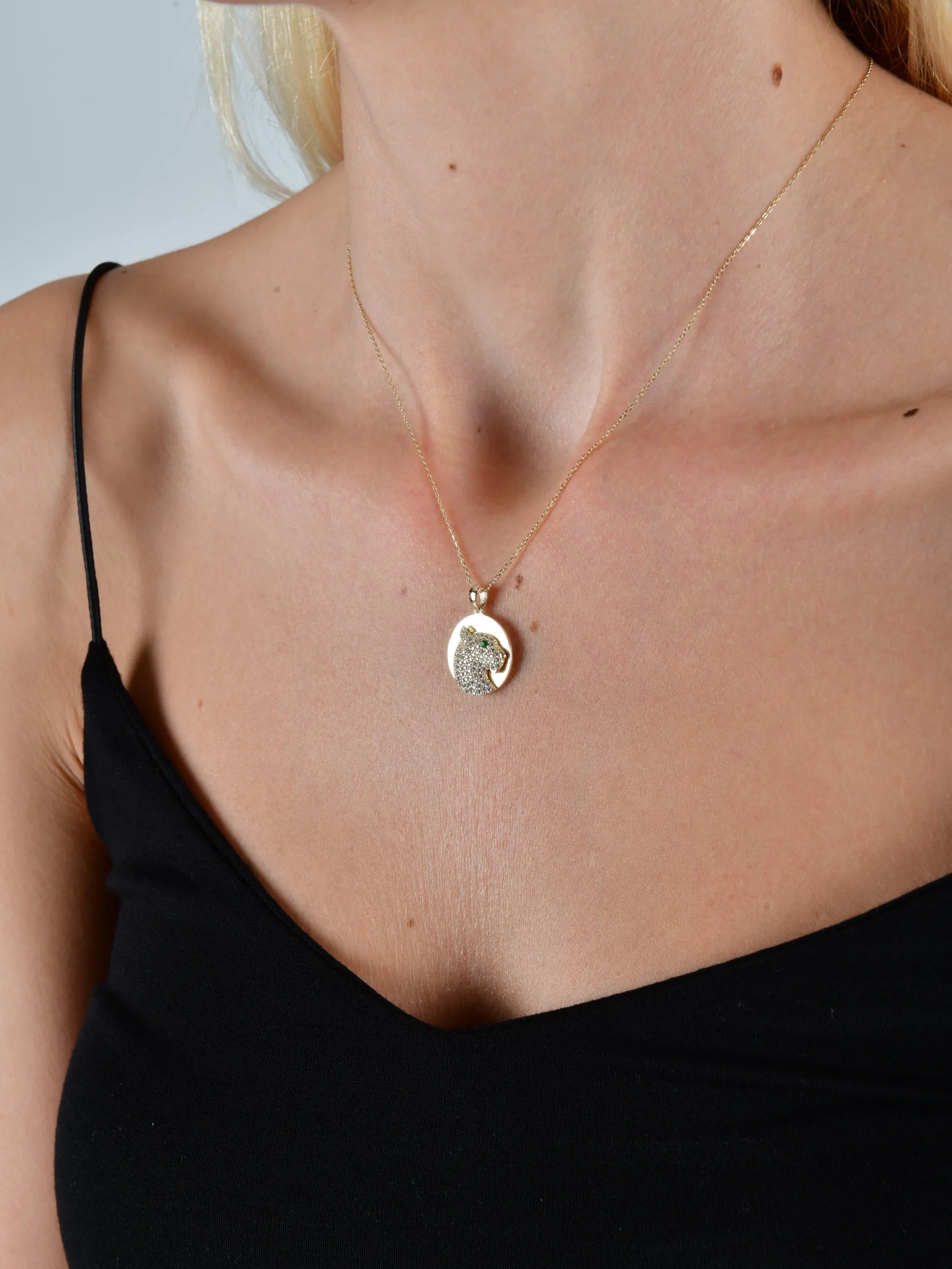Taşlı Panter Kolye - O'an Jewelry